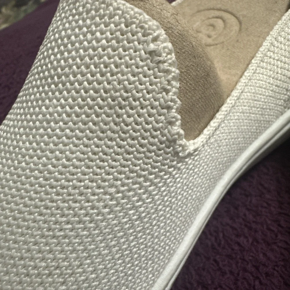 Rothy's Size EU 33 / US K2 The Kid White Rainbow Knit Slip On Sneaker Shoes